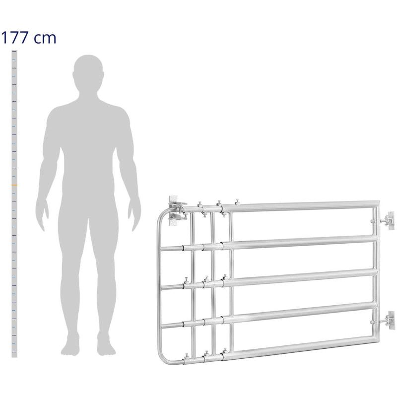 Ganyklos vartai į fermą reguliuojami, 150 - 400 cm