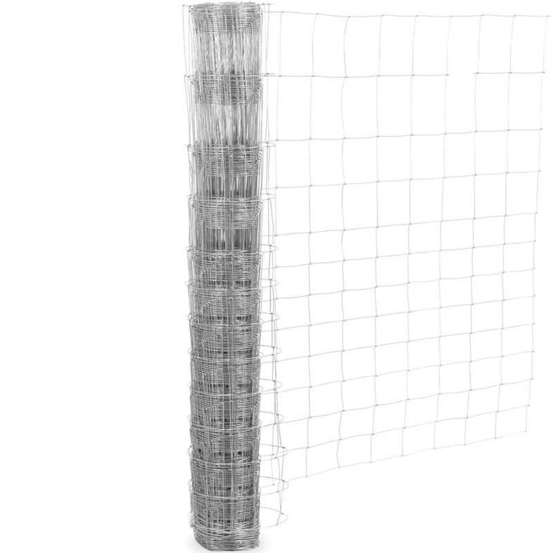 
Cinkuotas miško tvoros tinklelis, tinklelis 15 cm, aukštis 150 cm, 50 m
