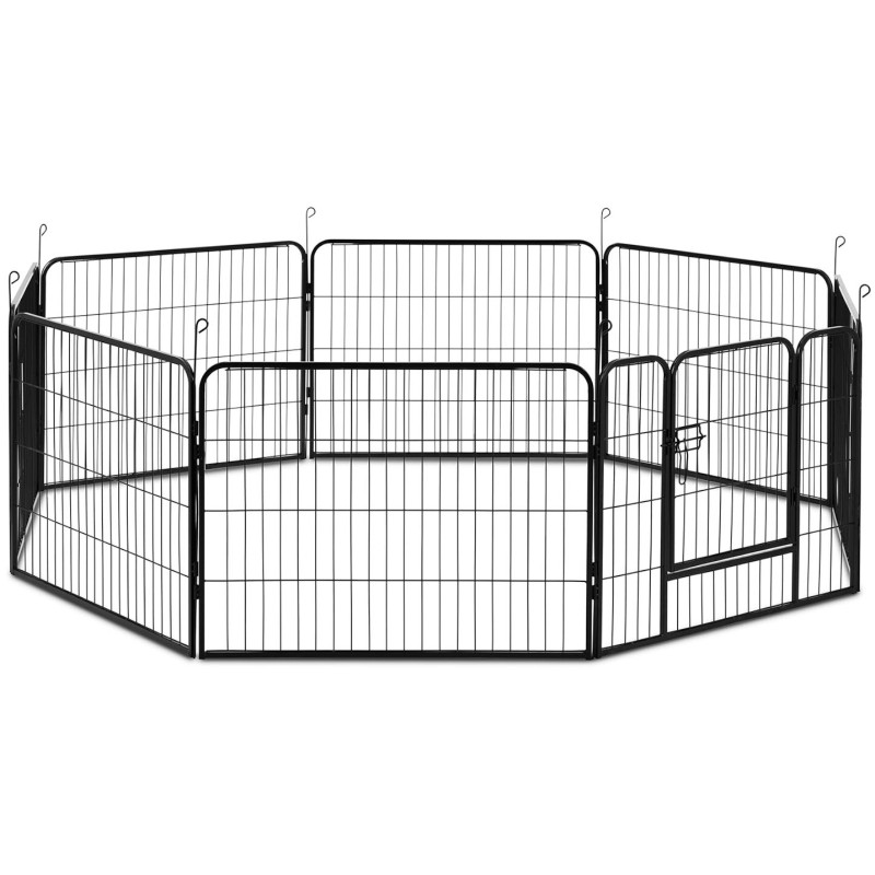 
Maniežas ir bėgimas šunims ir šuniukams su vartais, aukštis 61 cm, 8 segmentai
