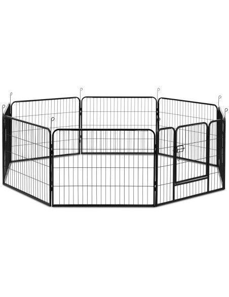 
Maniežas ir bėgimas šunims ir šuniukams su vartais, aukštis 61 cm, 8 segmentai
