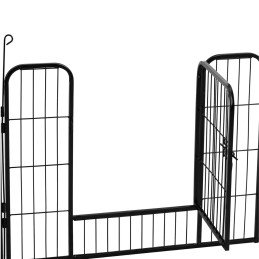 
Maniežas ir bėgimas šunims ir šuniukams su vartais, aukštis 61 cm, 8 segmentai
