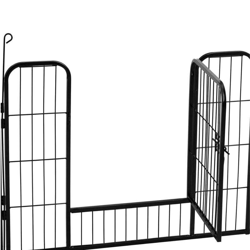 
Maniežas ir bėgimas šunims ir šuniukams su vartais, aukštis 61 cm, 8 segmentai
