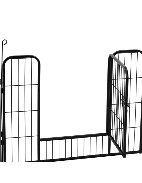 
Maniežas ir bėgimas šunims ir šuniukams su vartais, aukštis 61 cm, 8 segmentai
