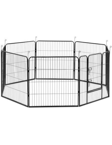 
Maniežas ir bėgimas šunims ir šuniukams su vartais, aukštis 81 cm, 8 segmentai
