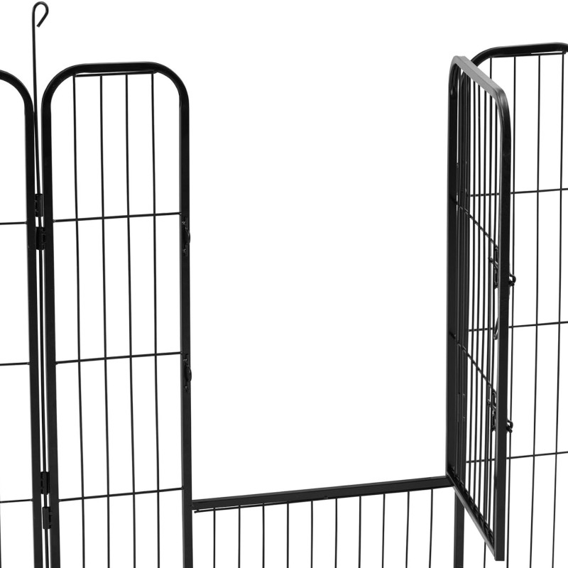 
Maniežas ir bėgimas šunims ir šuniukams su vartais, aukštis 81 cm, 8 segmentai
