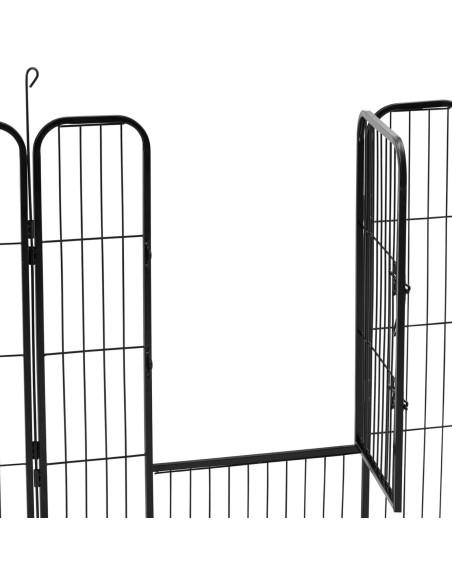 
Maniežas ir bėgimas šunims ir šuniukams su vartais, aukštis 81 cm, 8 segmentai
