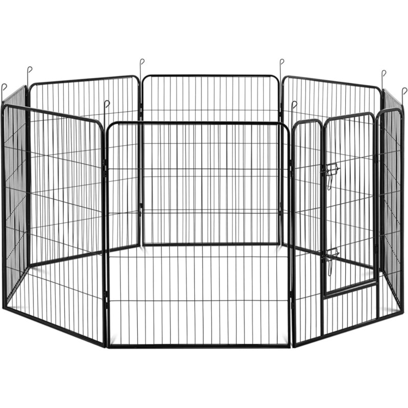 
Maniežas ir bėgimas šunims ir šuniukams su vartais, aukštis 100 cm, 8 segmentai
