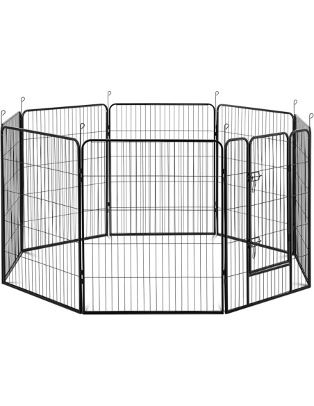 
Maniežas ir bėgimas šunims ir šuniukams su vartais, aukštis 100 cm, 8 segmentai
