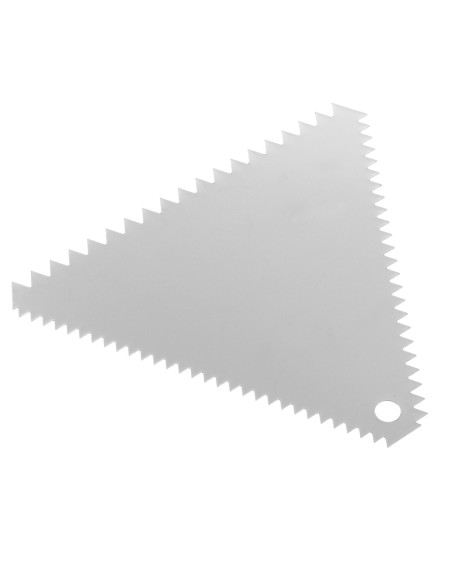 Trikampis konditerijos grandiklis dantytas iš nerūdijančio plieno 110x110mm - HENDI 554227 Trikampis konditerijos grandiklis dantytas iš nerūdijančio plieno 110x110mm - HENDI 554227