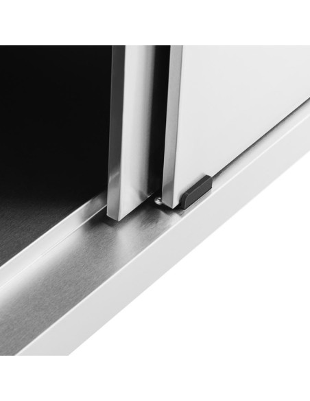 
Nerūdijančio plieno gastronominė laisvai pastatoma spintelė, stumdomos durys, 200x70cm
