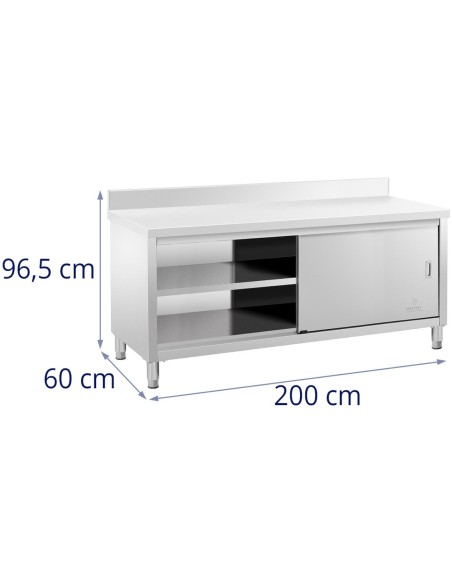 Nerūdijančio plieno pastatoma spintelė su briauna, montuojama prie sienos, stumdomos durys, 200x60cm
 
Nerūdijančio plieno pastatoma spintelė su briauna, montuojama prie sienos, stumdomos durys, 200x60cm