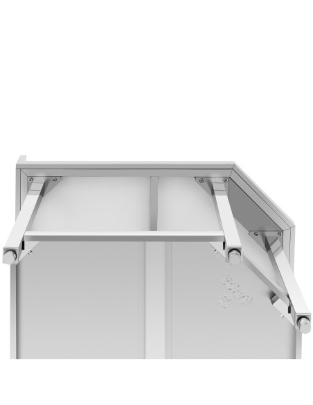 Kampinis stalviršis su nerūdijančio plieno briauna ir lentyna 90x90x70cm
 
Kampinis stalviršis su nerūdijančio plieno briauna ir lentyna 90x90x70cm