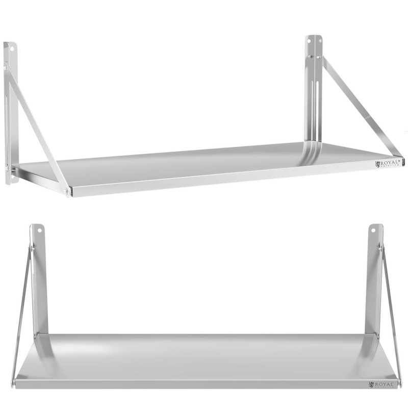 Sulankstoma sieninė lentyna, nerūdijančio plieno, 120x45cm
Sulankstoma sieninė lentyna, nerūdijančio plieno, 120x45cm