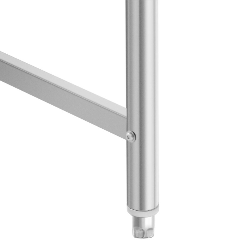 
Stalas, nerūdijančio plieno stalviršis, 120x60cm
