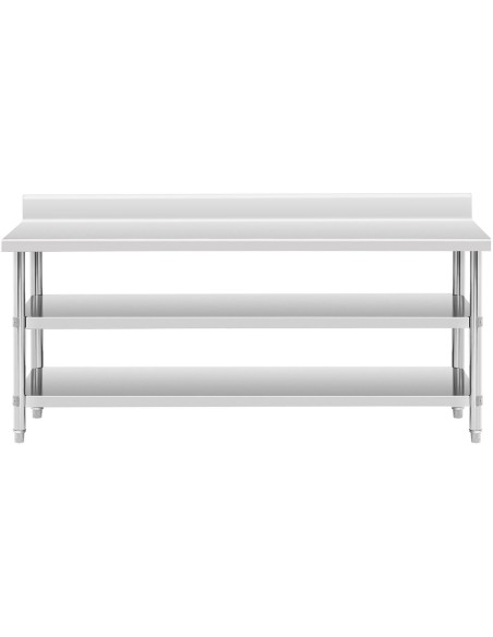Stalas, nerūdijančio plieno, sieninis stalviršis su briauna, 2 lentynos, 200x60cm
 
Stalas, nerūdijančio plieno, sieninis stalviršis su briauna, 2 lentynos, 200x60cm