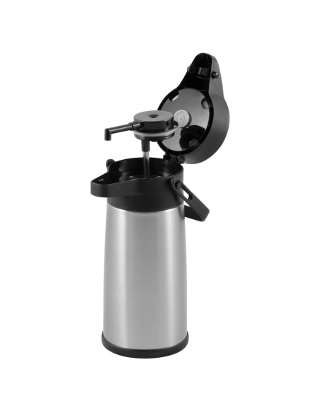 Plieninis maitinimo termosas su pompa karštiems gėrimams, talpa 2,2L – Hendi 448908