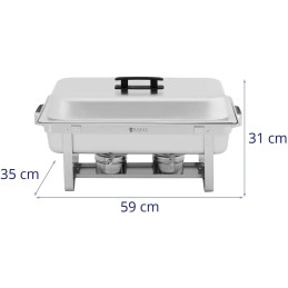 
Buffet bain-marie šildytuvas indams su šildytuvo pasta 1/ 2 GN + 2x 1/ 4 GN
