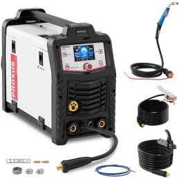 
PROXUS 200D migomat TIG MIG/ MAG suvirinimo aparato sinergijos ciklas 100% 230V 200A
