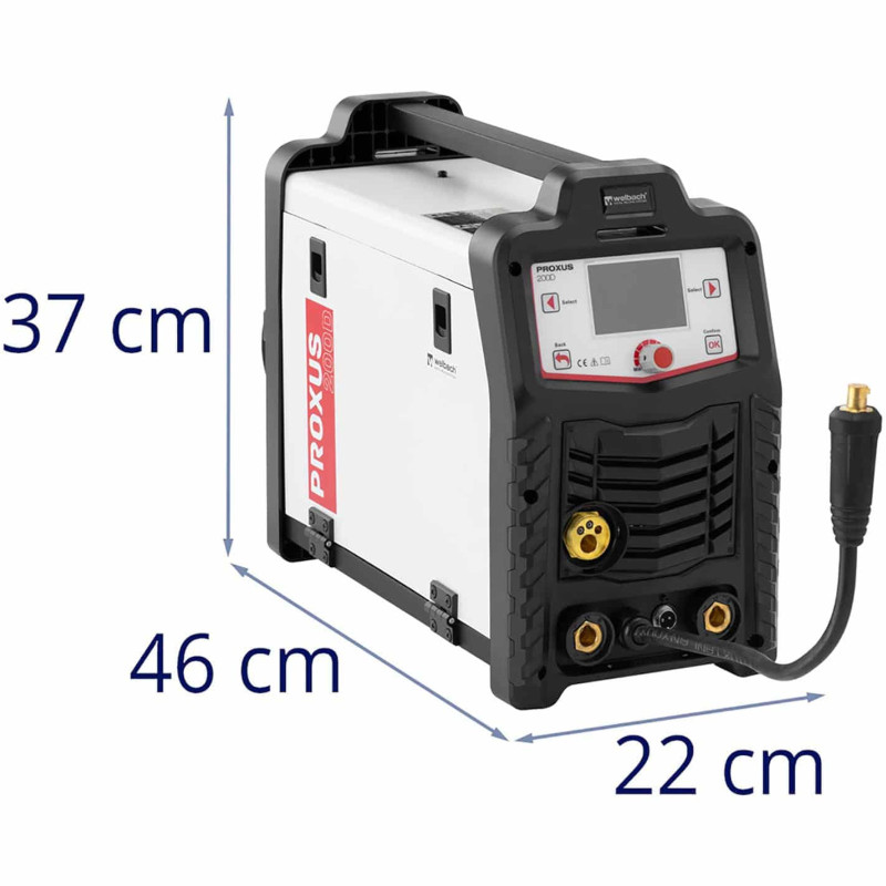 PROXUS 200D migomat TIG MIG/ MAG suvirinimo aparato sinergijos ciklas 100% 230V 200A