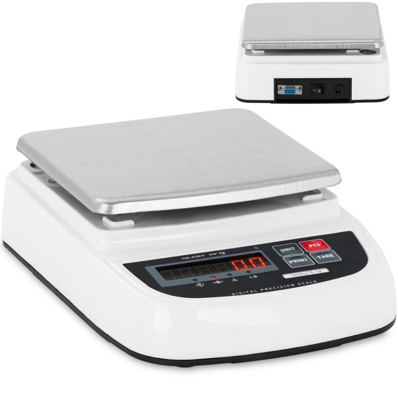 
Tikslios laboratorinės svarstyklės RS232 6000g / 0,1g

