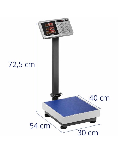 Platforminės svarstyklės 40x30cm saugykla 100kg / 20g
 
Platforminės svarstyklės 40x30cm saugykla 100kg / 20g