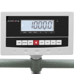 
Platforminės svarstyklės 80x60cm mobilus sandėlis 1000kg / 0,2kg
