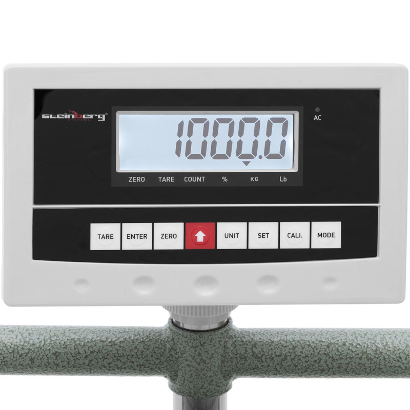 Platforminės svarstyklės 80x60cm mobilus sandėlis 1000kg / 0,2kg