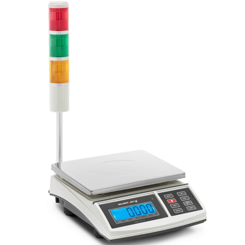 Pašto svarstyklės su LCD signalų stulpeliu 3kg / 1g