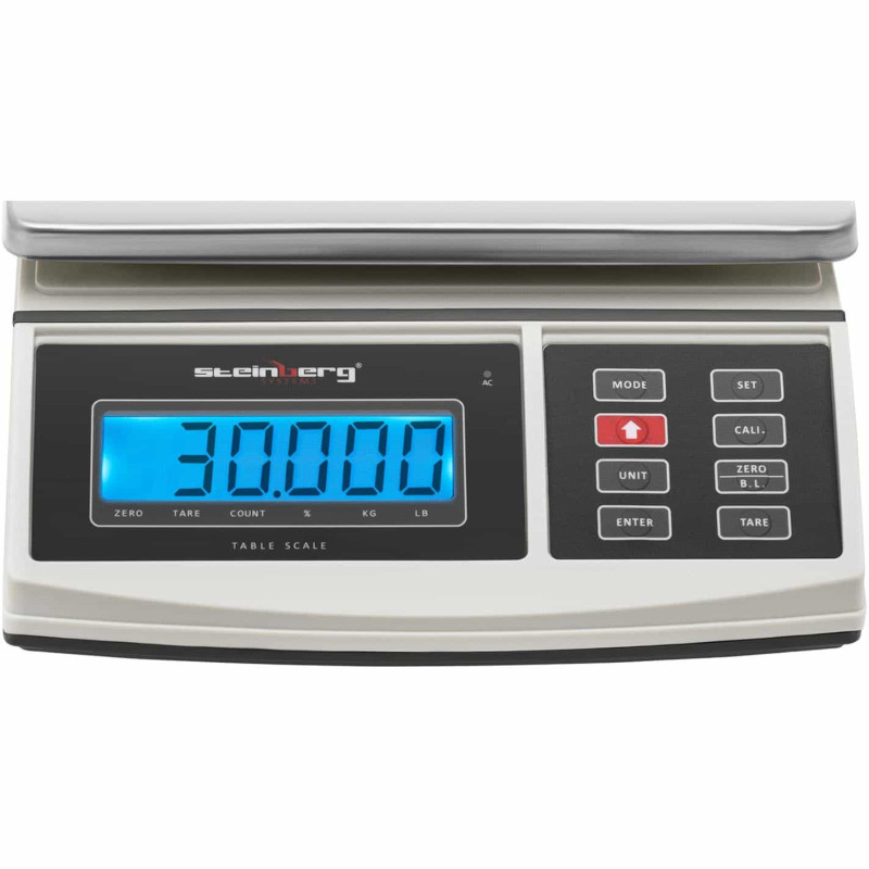 Pašto svarstyklės su LCD signalų stulpeliu 3kg / 1g