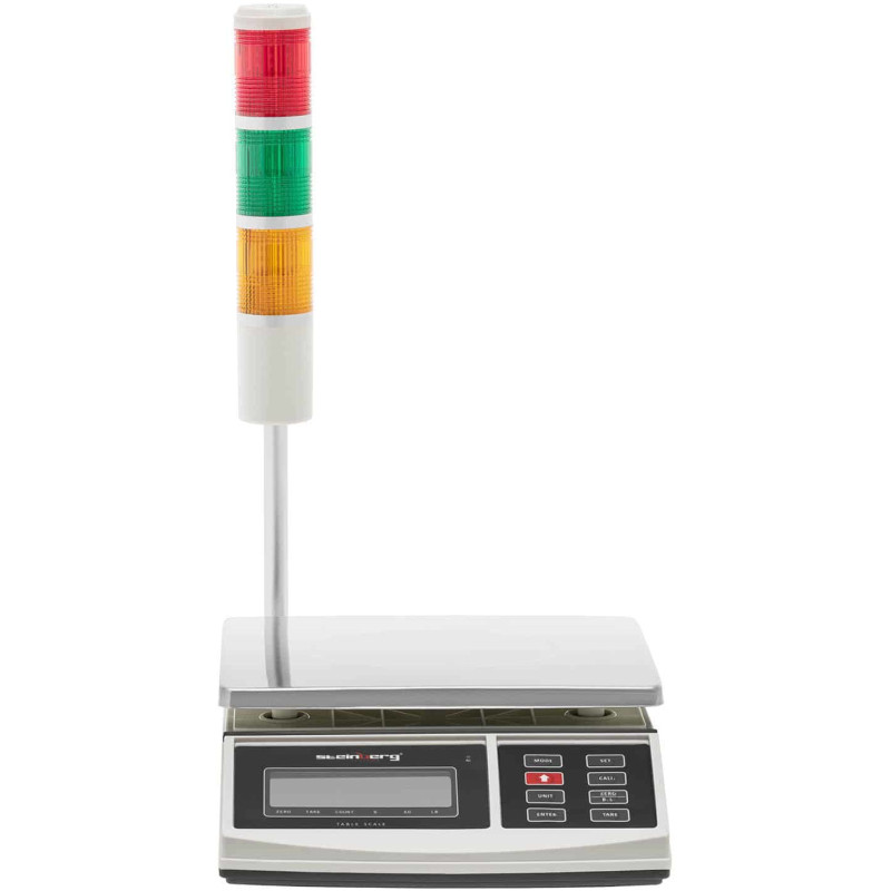Pašto svarstyklės su LCD signalų stulpeliu 3kg / 1g
