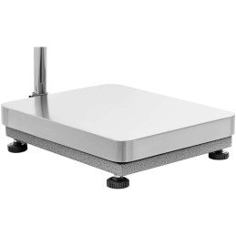 
Sandėlio platforminės svarstyklės su LCD šviesos stulpeliu 60kg / 0,002kg
