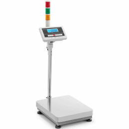 
Sandėlio platforminės svarstyklės su LCD šviesos stulpeliu 300kg / 0,005kg
