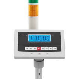 
Sandėlio platforminės svarstyklės su LCD šviesos stulpeliu 300kg / 0,005kg
