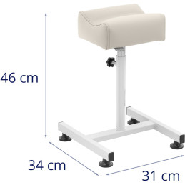 
Kosmetinio pedikiūro pėdų atrama 24x22cm aukštis 47-67cm - kreminė
