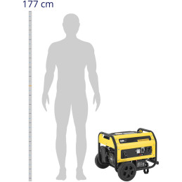 
Mobilus generatorius su starteriu AC 230V / DC 12V 2700W
