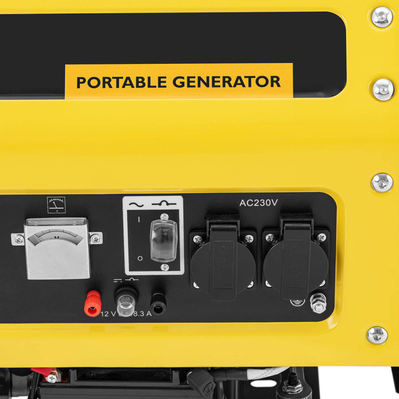 Mobilus generatorius su starteriu AC 230V / DC 12V 2700W