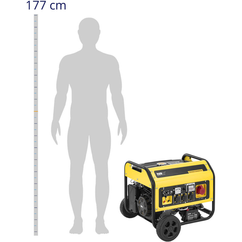 Mobilus generatorius su starteriu AC 230-400V / DC 12V 5500W