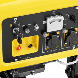 
Mobilus generatorius su starteriu AC 230-400V / DC 12V 5500W
