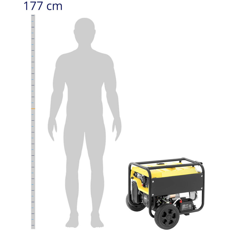 Mobilus generatorius su starteriu AC 230V / DC 12V 2700W