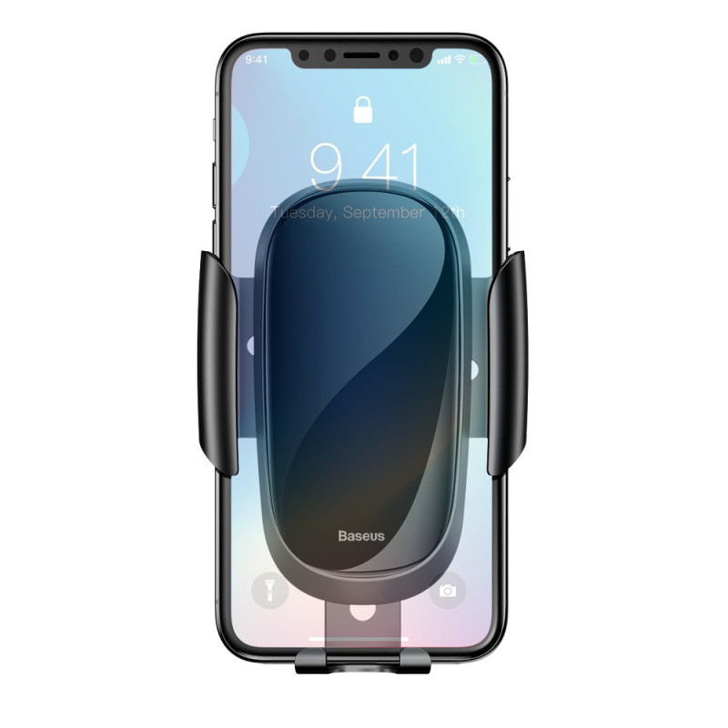 Gravitacinis automobilinis telefono laikiklis orlaidei juodas