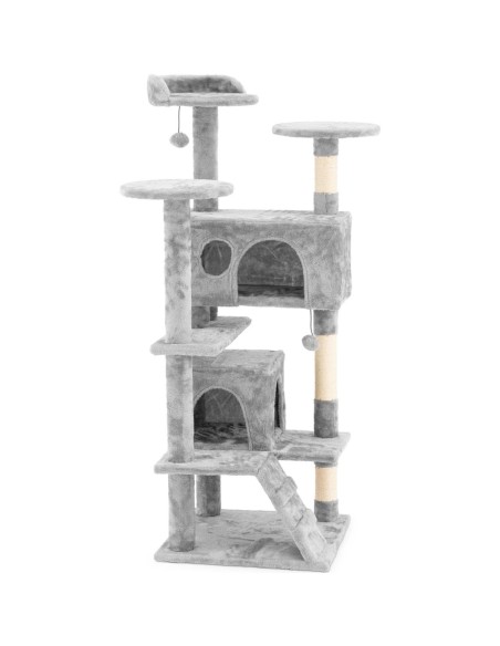 
Stulpelis, bokštelis, katės namelis, 2 rutuliai, 49x49x137cm UNI_CT_03
