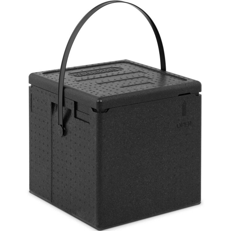 EPP CAMBRO termodėžė picai transportuoti, 8 dėžės, 33x33x4cm, juodas dirželis