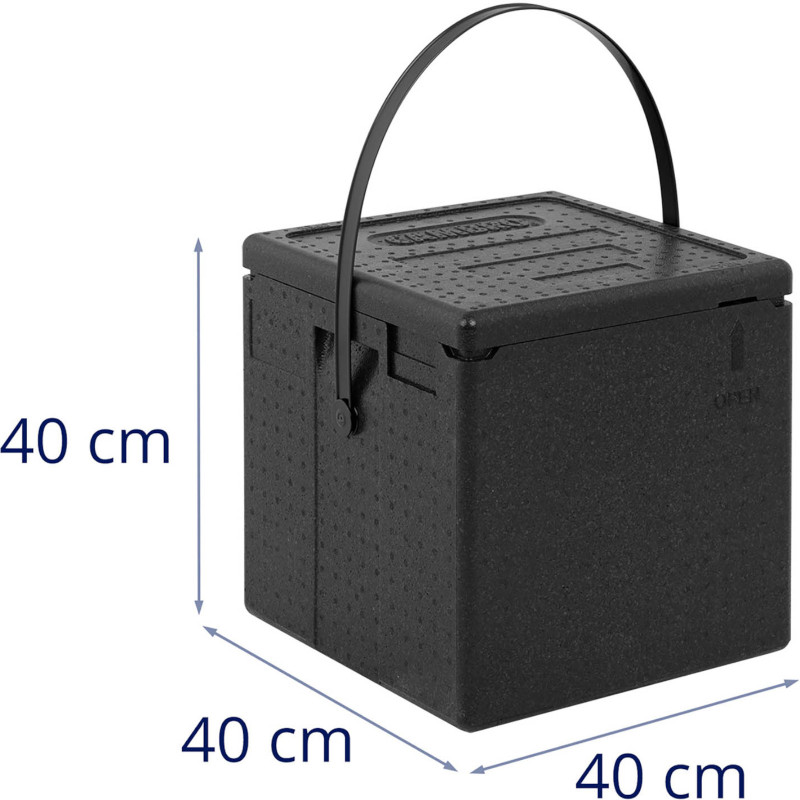 EPP CAMBRO termodėžė picai transportuoti, 8 dėžės, 33x33x4cm, juodas dirželis