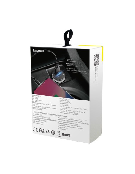 Išmanusis automobilinis įkroviklis su 2 USB prievadais ir USB-C QC PD juoda spalva
 
Išmanusis automobilinis įkroviklis su 2 USB prievadais ir USB-C QC PD juoda spalva