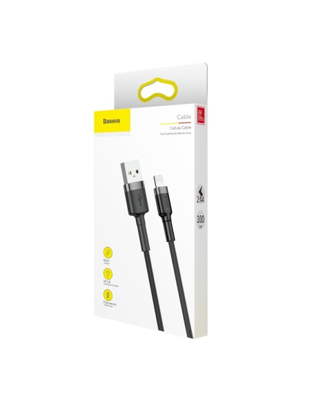 Patvarus pintas kabelis, skirtas iPhone USB - Lightning QC3.0 2.4A 1m juodai pilkas
 
Patvarus pintas kabelis, skirtas iPhone USB - Lightning QC3.0 2.4A 1m juodai pilkas
