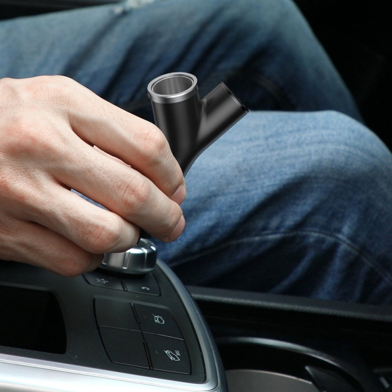 Y-Type automobilinis pakrovėjas 2x USB + cigarečių degiklio lizdas 3.4A, juodas