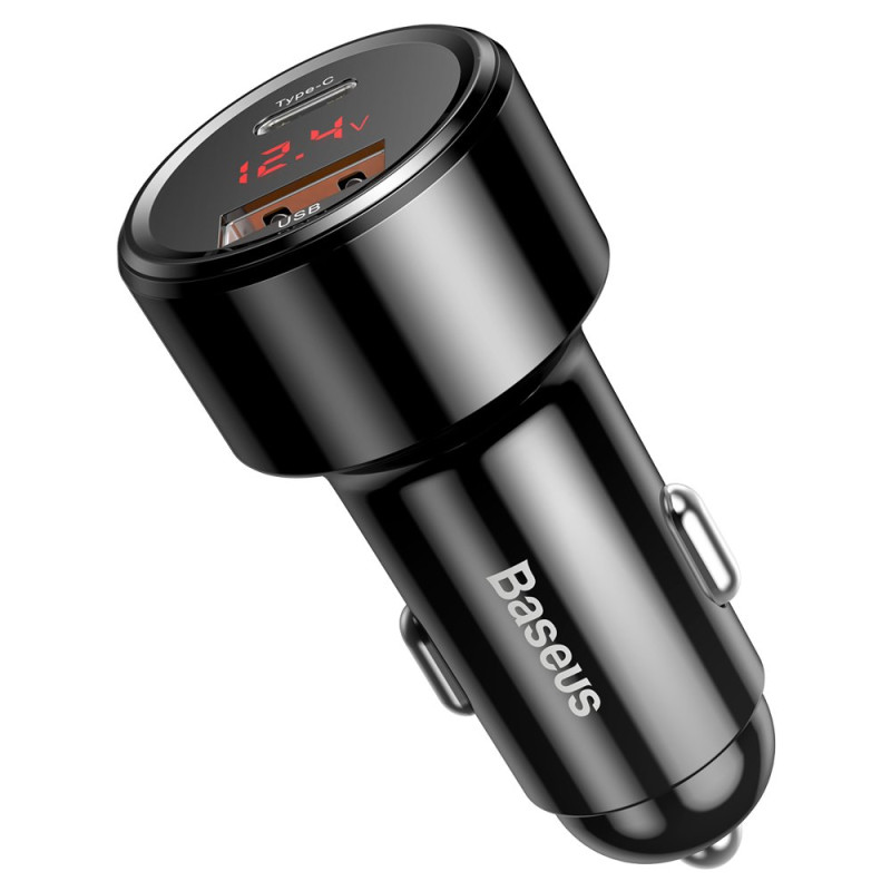 Magic Series PPS QC 4.0+ QC3.0 automobilinis įkroviklis 45W 6A juodas