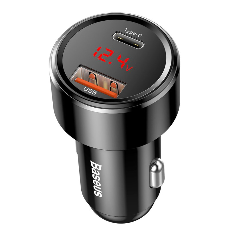Magic Series PPS QC 4.0+ QC3.0 automobilinis įkroviklis 45W 6A juodas