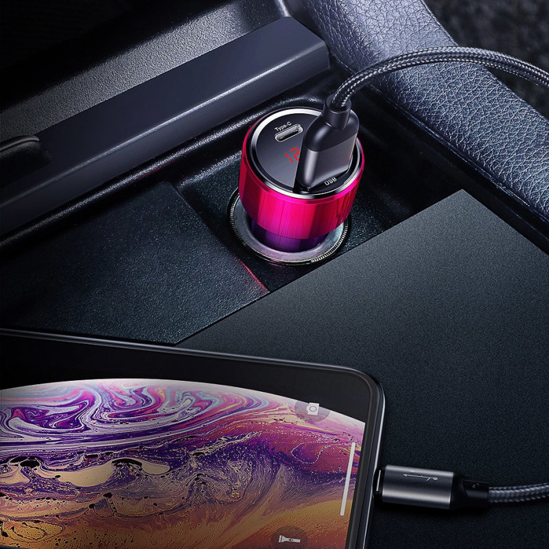 Automobilinis įkroviklis 2x USB Magic Series Dual QC 3.0 45W 6A juodas