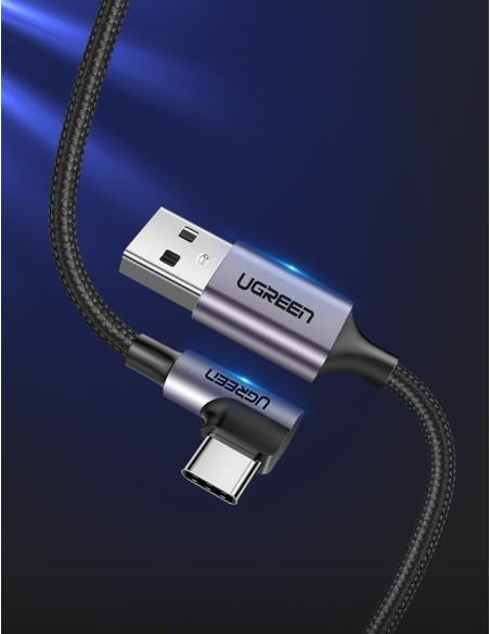 Kabelio kampinis kabelio šoninis USB kištukas – USB-C 1m 3A pilka
 
Kabelio kampinis kabelio šoninis USB kištukas – USB-C 1m 3A pilka